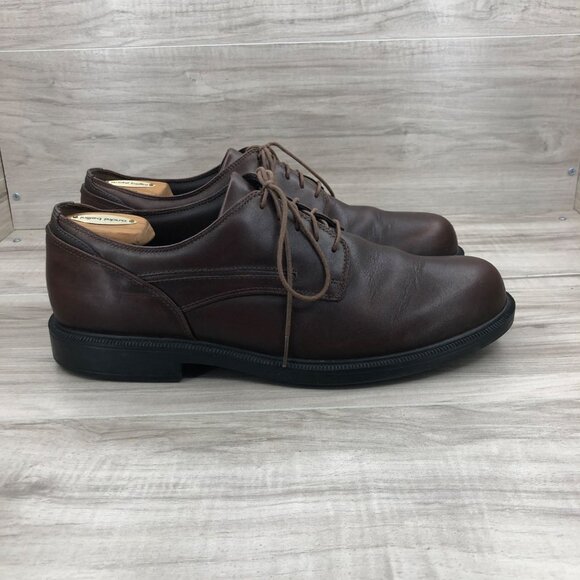 Dunham Oxford Shoes Mens 12 Burlington Brown Leather Waterproof main image 8